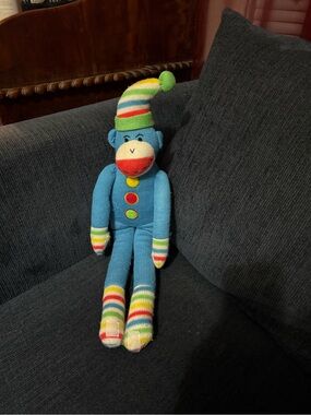 SCM Designs Rainbow Sock Monkey